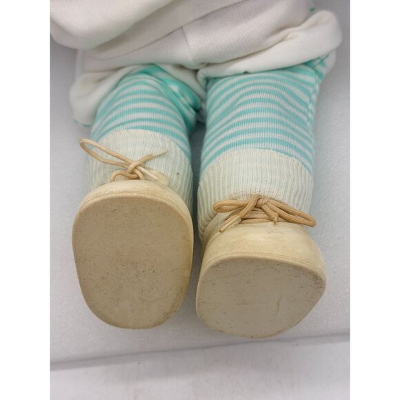 Vintage Cabbage Patch Kid Girl Doll Blond Ponytails Blue Eyes W Adoption Paperwo - Picture 4 of 10